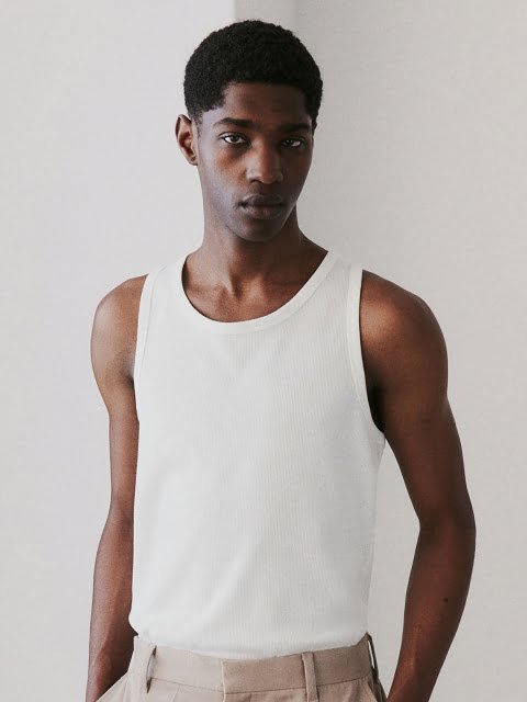 H&M 2-Pack Slim Fit Ribbed Vest Tops
