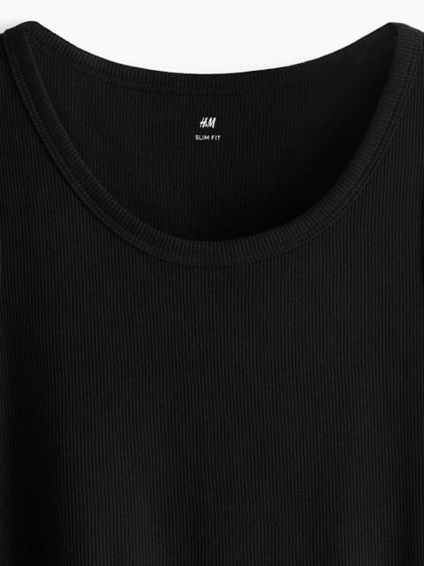 H&M 2-Pack Slim Fit Ribbed Vest Tops
