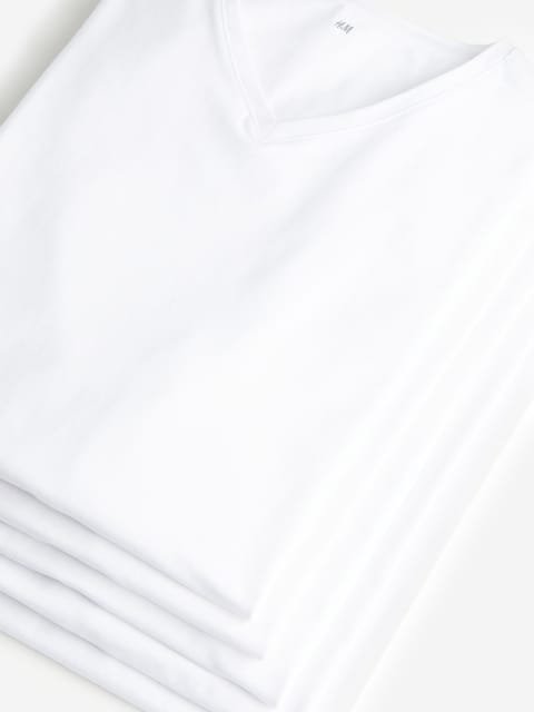 H&M 5-Pack Slim Fit T-Shirts