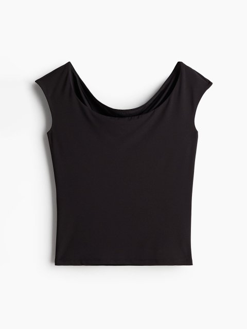 H&M Ballerina-Neckline Top
