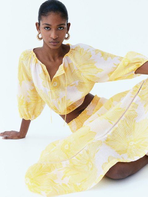 H&M Balloon-Sleeved Blouse