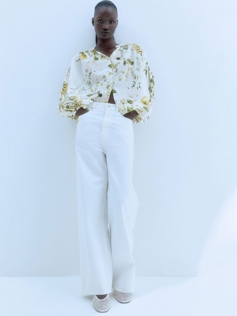 H&M Balloon-Sleeved Blouse