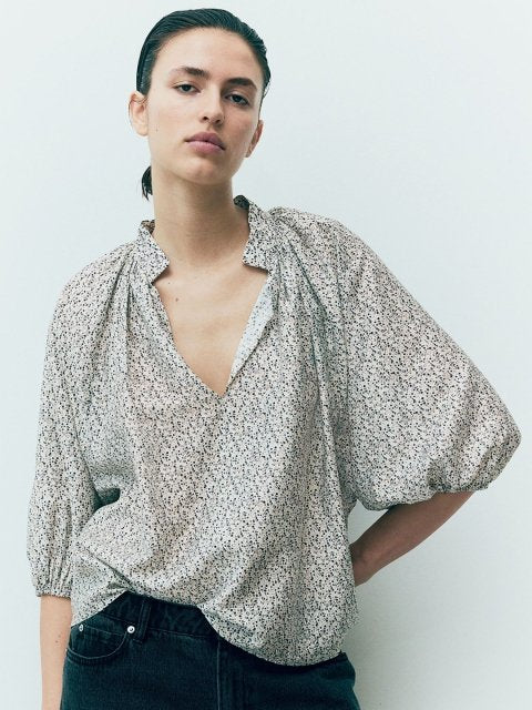 H&M Balloon-Sleeved Blouse