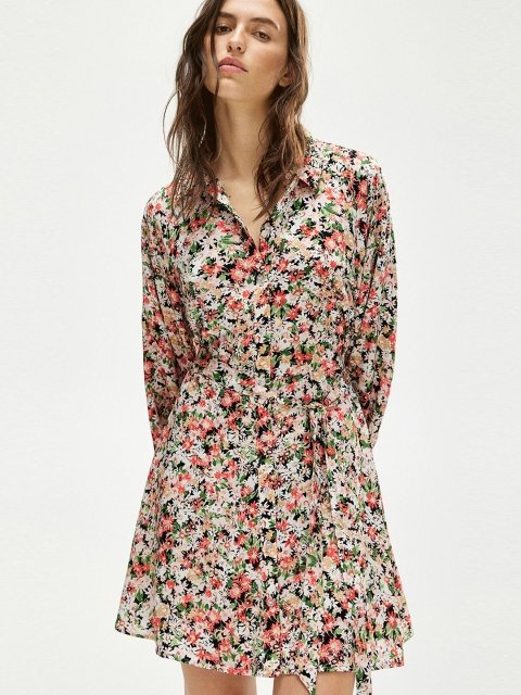 H&M Balloon-Sleeved Shirt Dress