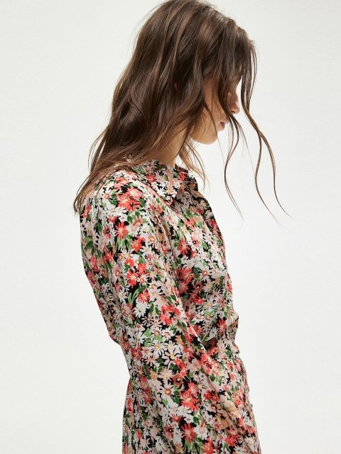 H&M Balloon-Sleeved Shirt Dress