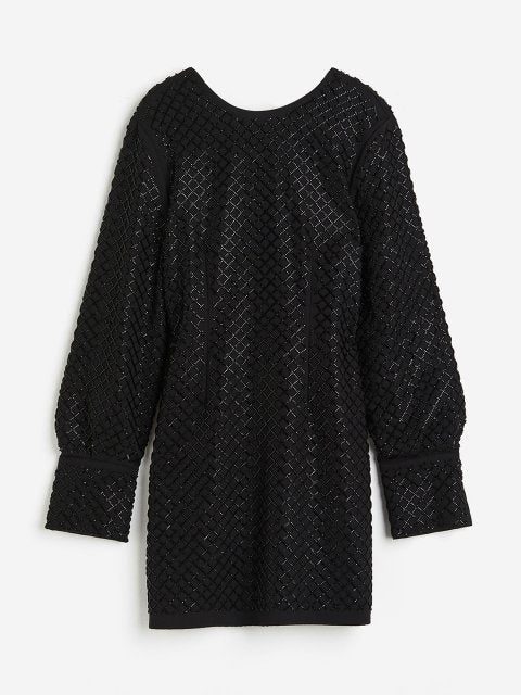 H&M Bead-Decorated Dress