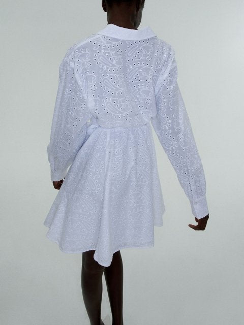 H&M Broderie Anglaise Shirt Dress
