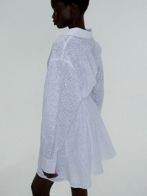 H&M Broderie Anglaise Shirt Dress