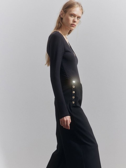 H&M Button-Details Trousers