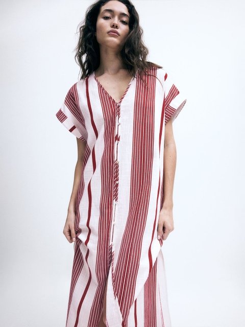 H&M Button-Front Crpe Dress