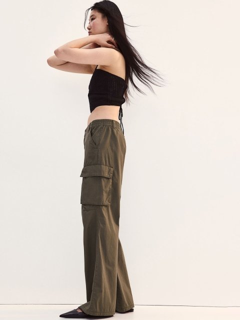 H&M Canvas Cargo Trousers