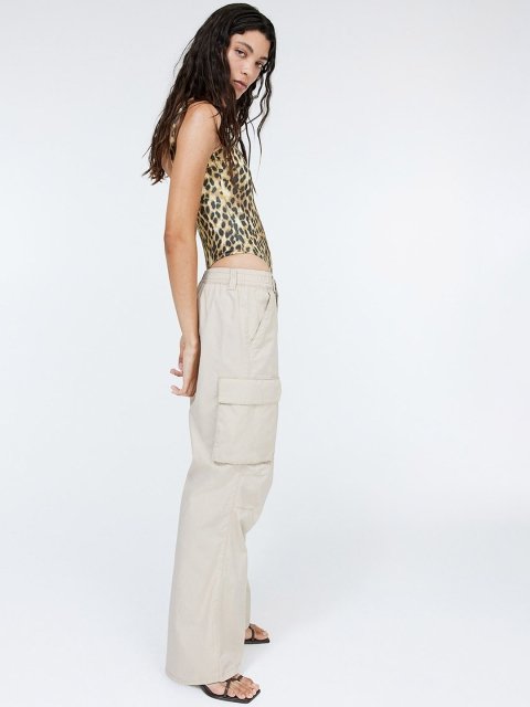 H&M Canvas Cargo Trousers