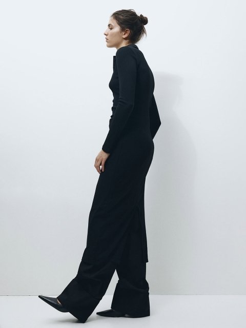 H&M Collared Jersey Dress