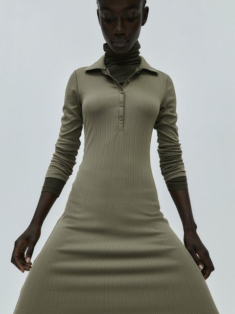 H&M Collared Jersey Dress