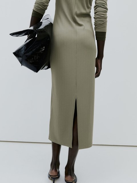 H&M Collared Jersey Dress