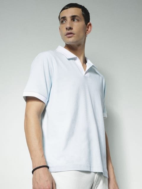 H&M Contrast Collar Polo T-Shirt