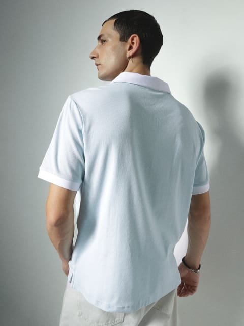 H&M Contrast Collar Polo T-Shirt