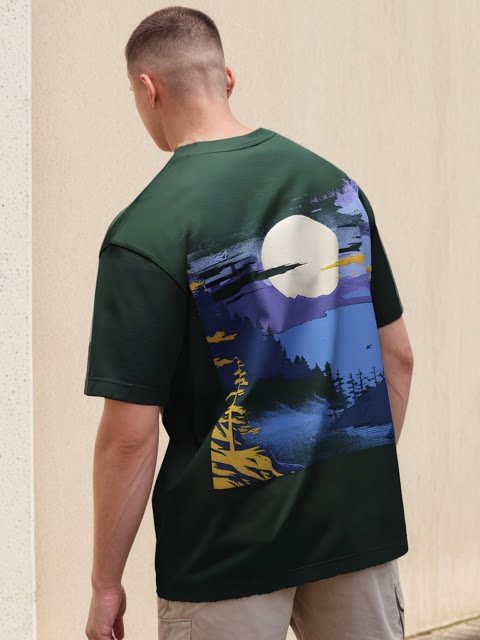 H&M Cotton 3D Graphic Printed T-shirt