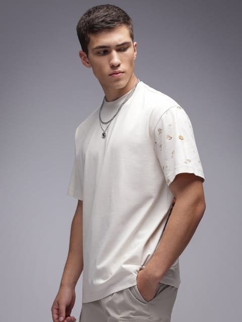 H&M Cotton 3D Graphic Printed T-shirt