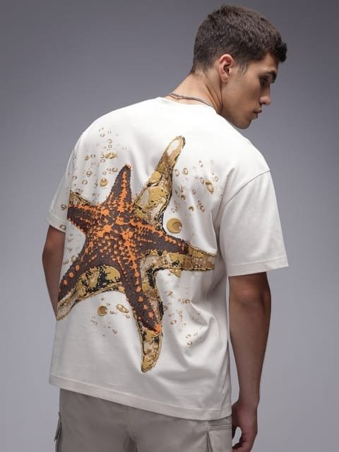 H&M Cotton 3D Graphic Printed T-shirt