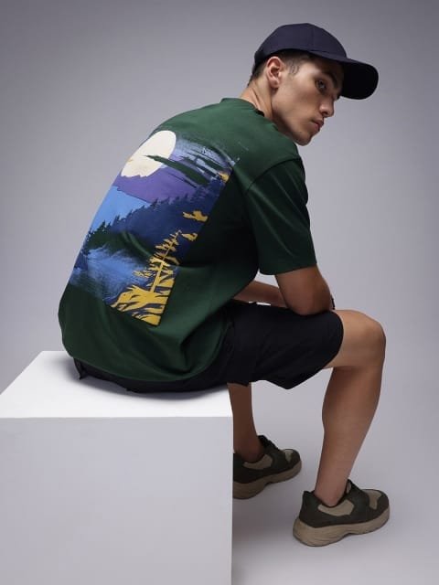 H&M Cotton 3D Graphic Printed T-shirt
