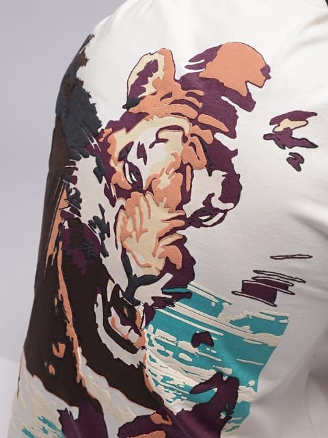 H&M Cotton 3D Graphic Printed T-shirt