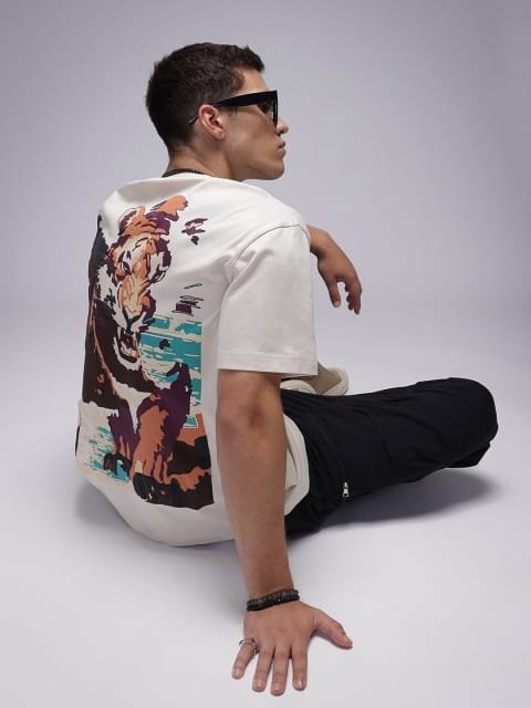 H&M Cotton 3D Graphic Printed T-shirt