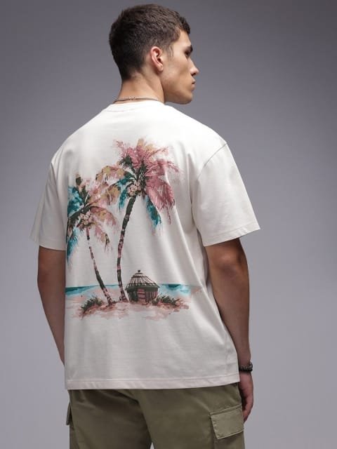 H&M Cotton 3D Graphic Printed T-Shirt