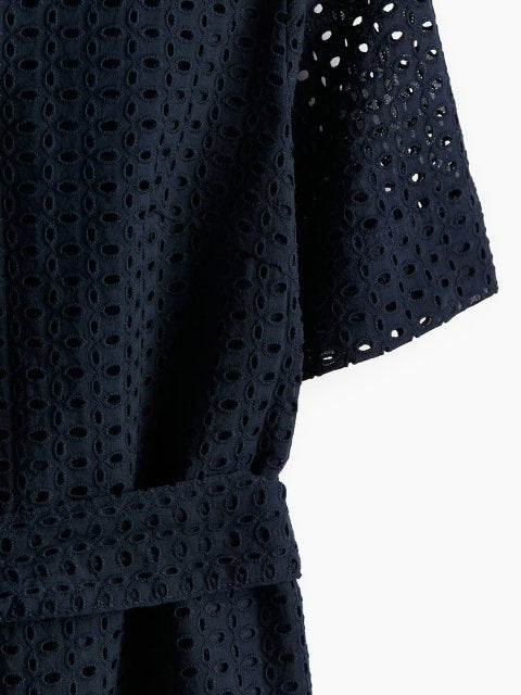 H&M Cotton Broderie Anglaise Shirt Dress