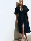 H&M Cotton Broderie Anglaise Shirt Dress