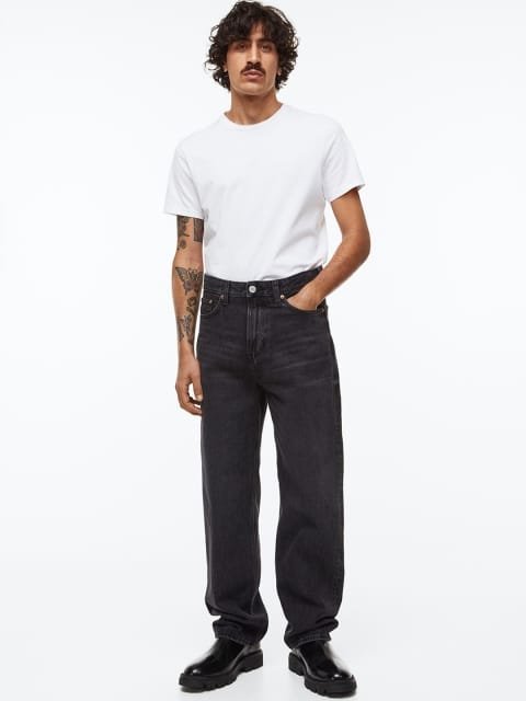 H&M Cotton Loose Jeans