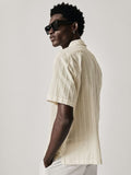 H&M Cotton Regular Fit Textured-Weave Resort Shirt
