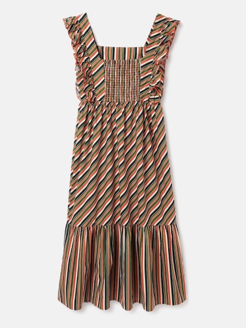 H&M Cotton Striped Flared Dress