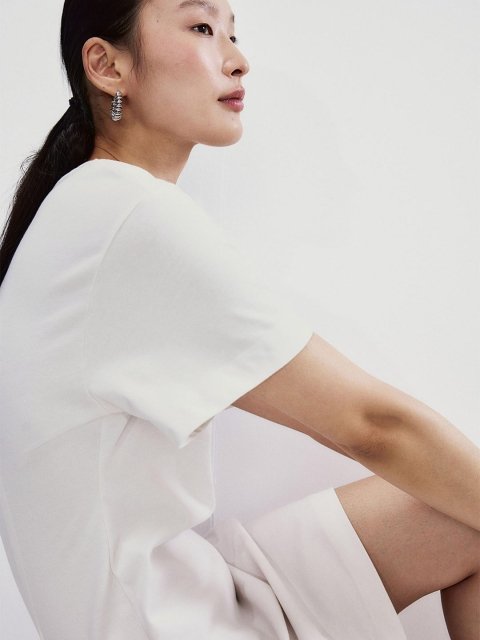 H&M Cotton Waisted T-shirt Dress