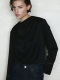 H&M Cowl Neck Satin Blouse Top