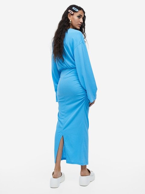 H&M Crinkled Gathered Dress