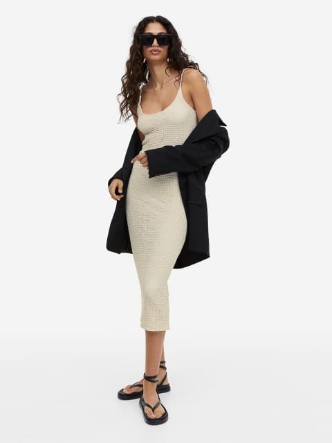H&M Crinkled Jersey Dress
