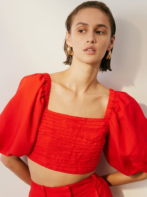 H&M Cropped Blouse