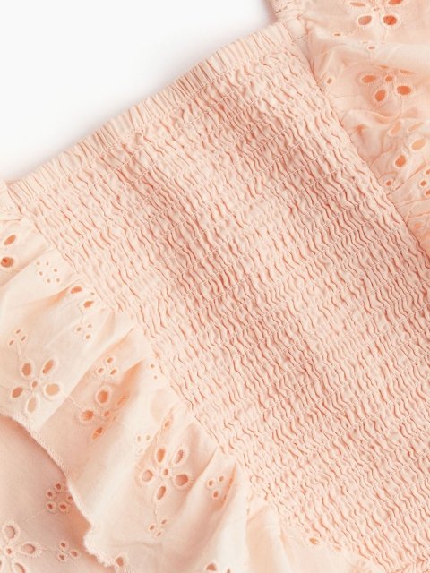H&M Cropped Broderie Anglaise Blouse