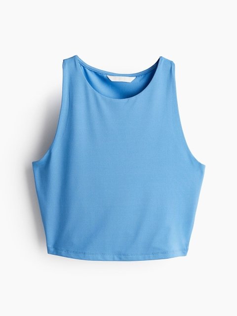H&M Cropped Microfibre Vest Top