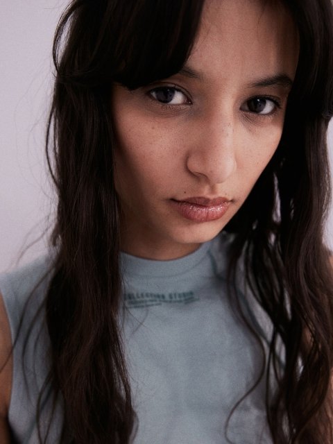 H&M Cropped Overlock-Detail Vest Top