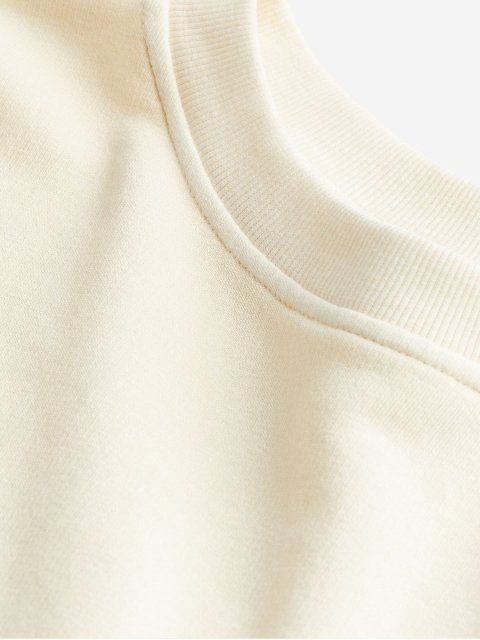 H&M Cropped Short-Sleeved Sweatshirt