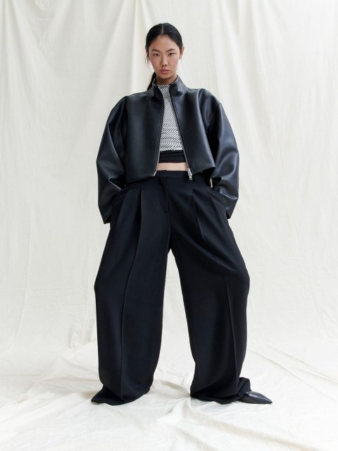 H&M Cropped Turtle Neck Top