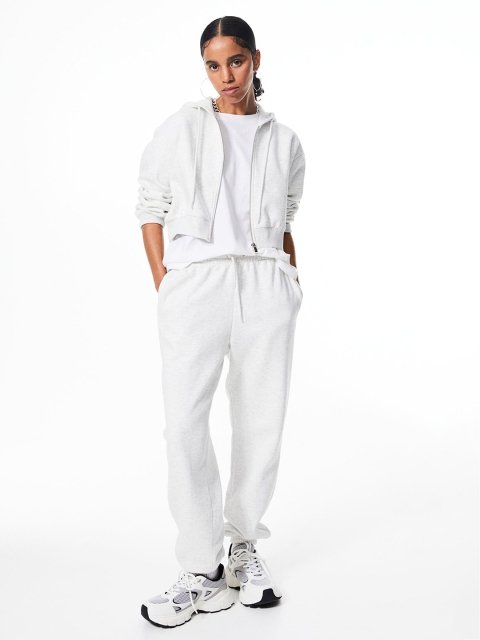 H&M Cropped Zip-Through Hoodie