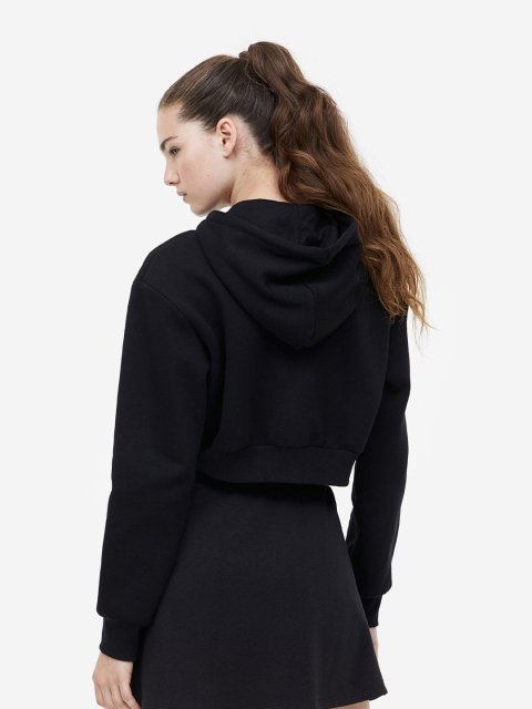 H&M Cropped Zip-Through Hoodie