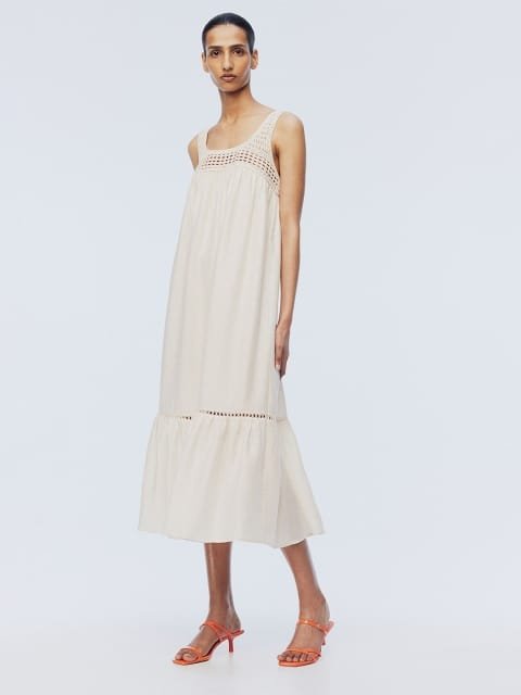 H&M Crpe Maxi Dress