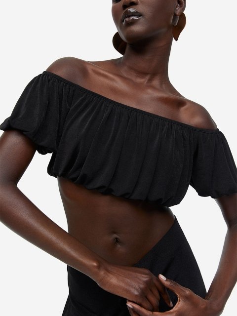 H&M Draped Crop Top