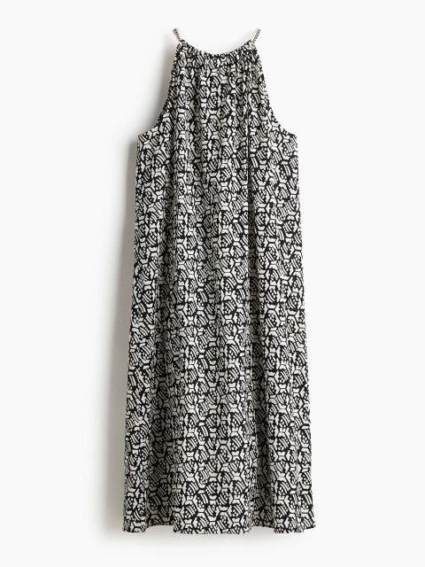 H&M Drawstring-Detail Cotton A-Line Dresses