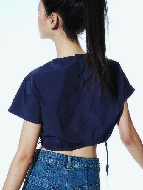 H&M Drawstring-Detail Cropped Top