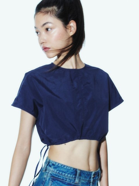 H&M Drawstring-Detail Cropped Top
